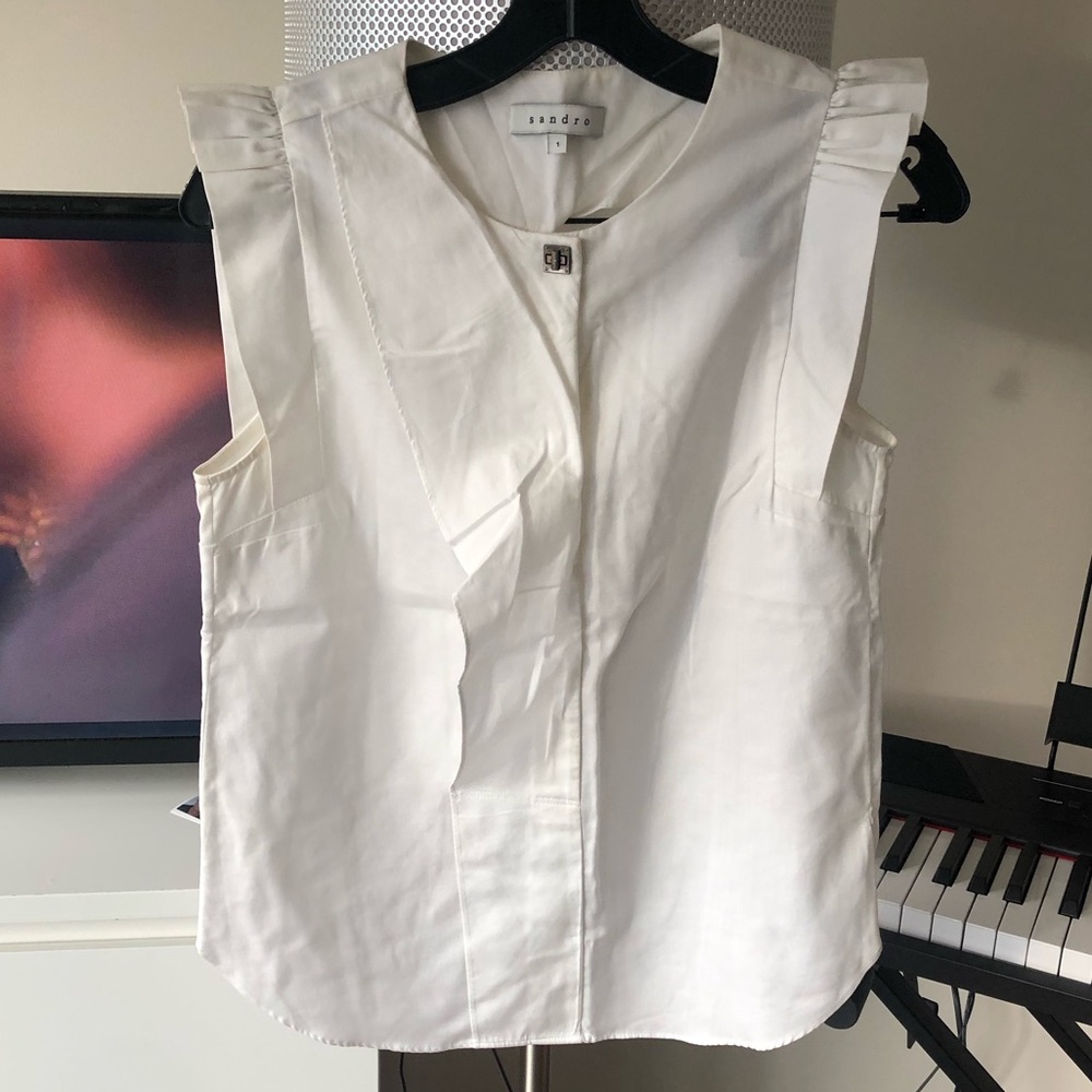 Sandro white blouse
